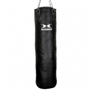 Hammer bokszak leder zwart 100 - 150 cm